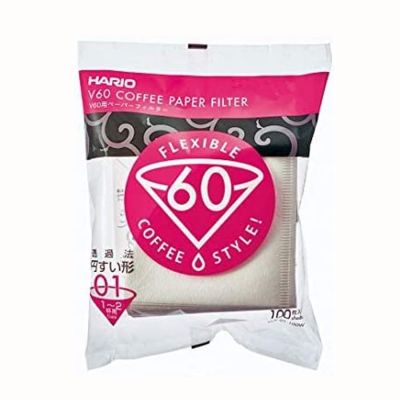 Hario Koffiefilters V60 drip- Maat 01- Kleur Wit