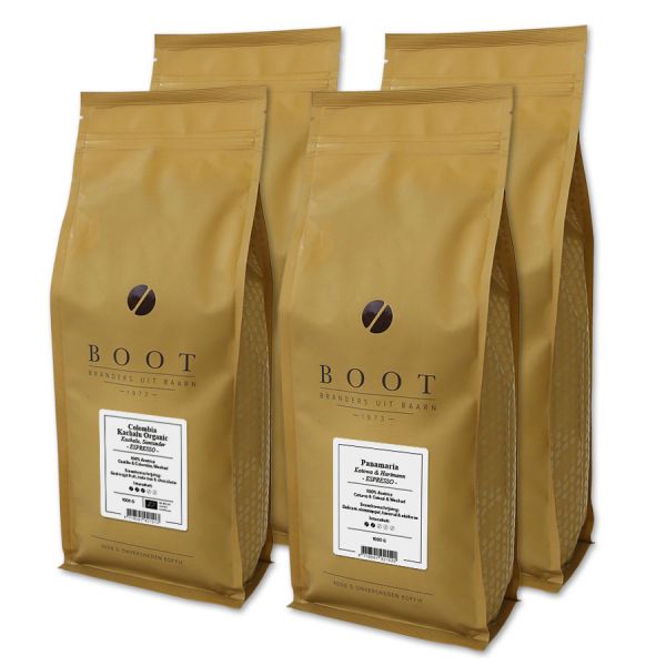 Grotere Successen - Boot kilo espressopakket - 4-delig 1 Kg Espresso