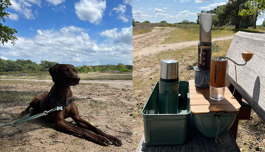 Ik ga naar het bos en neem mee: koffie!